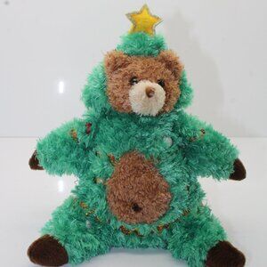 Douglas The Cuddle Toy Green Christmas Tree Bear Plush 7.5" Sitting
